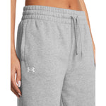 Women's Under Armour Rival Straight Fleece Pant - 011 - GREY