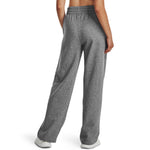 Women's Under Armour Rival Straight Fleece Pant - 025 - CASTLEROCK GREY