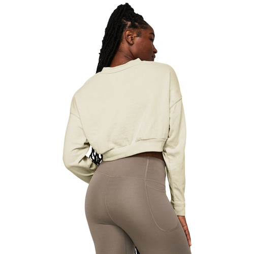 Women's Under Armour Rival Terry Crop Crew - 273SILT