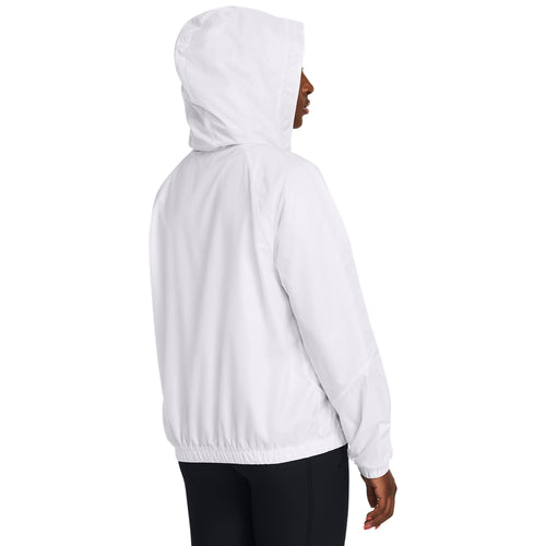 Women's Under Armour Sport Windbreaker Jacket - 100 - WHITE/BLACK