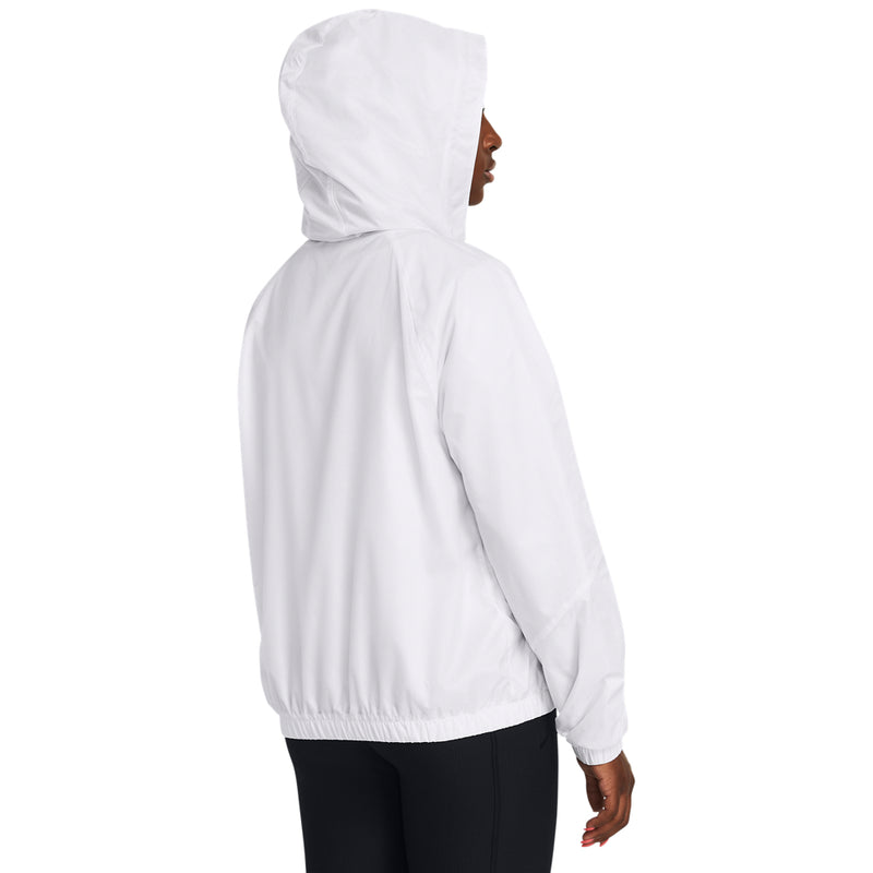 Women's Under Armour Sport Windbreaker Jacket - 100 - WHITE/BLACK