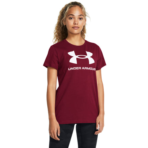 Women's Under Armour Sportstyle Logo T-Shirt - 625 - CARDINAL RED