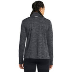 Women's Under Armour Tech Textured 1/2 Zip - 001 - BLACK