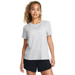 Women's Under Armour Tech Textured T-Shirt - 014 - HALO GREY