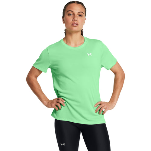 Women's Under Armour Tech Textured T-Shirt - 350MGREE