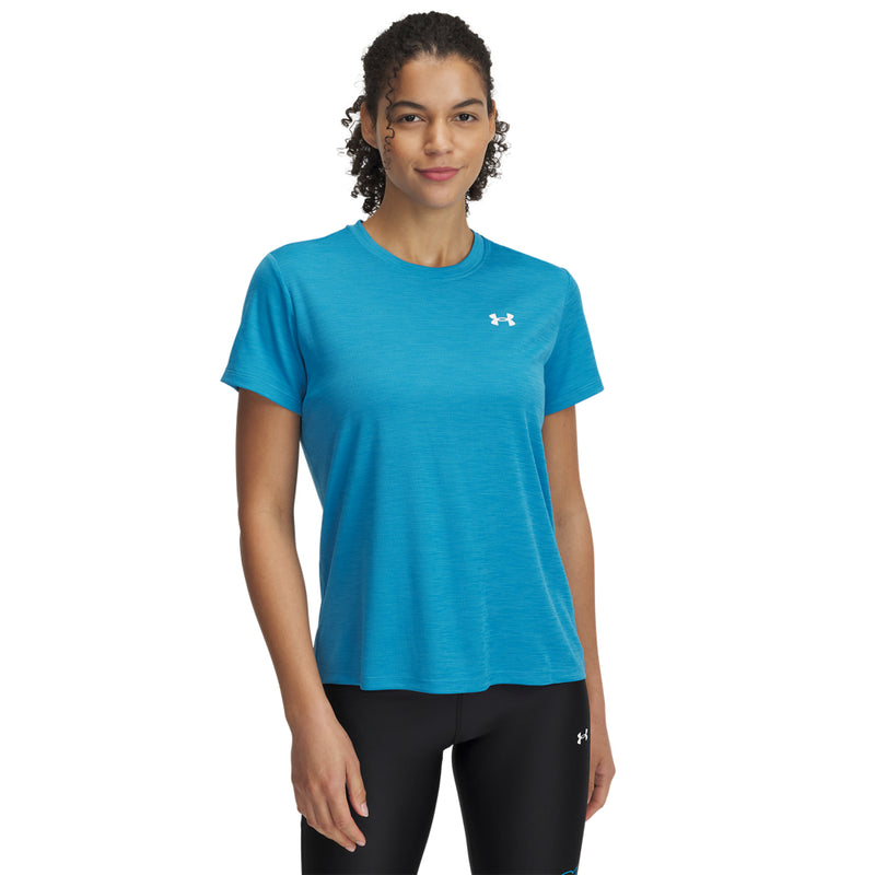 Women's Under Armour Tech Textured T-Shirt - 452 - ETHER BLUE