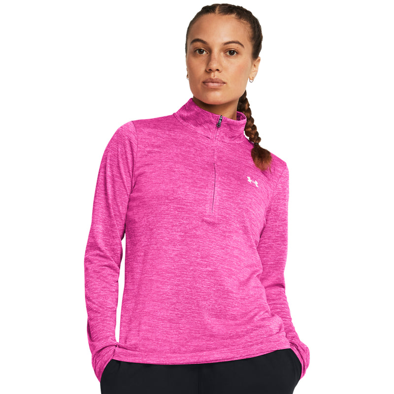 Women's Under Armour Tech Twist 1/2 Zip - 652RPINK