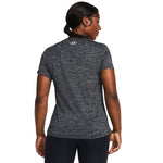 Women's Under Armour Tech Twist V-Neck T-Shirt - 001 - BLACK