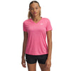 Women's Under Armour Tech Twist V-Neck T-Shirt - 672 - SUPER PINK