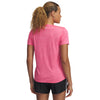 Women's Under Armour Tech Twist V-Neck T-Shirt - 672 - SUPER PINK