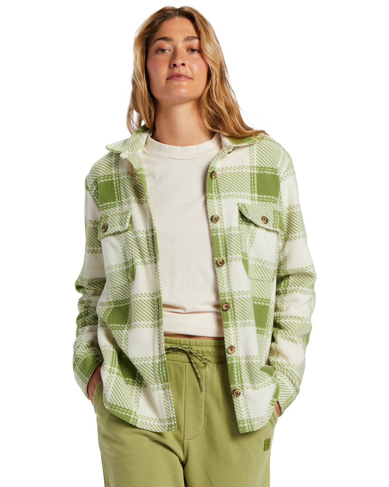 Womnen's Billabong Forge Fleece Button Up - GMA0GREE