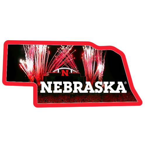 Lids Nebraska Huskers 12'' Spirit Size Laser-Cut Steel Team Logo Wall Art